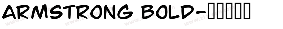 Armstrong Bold字体转换